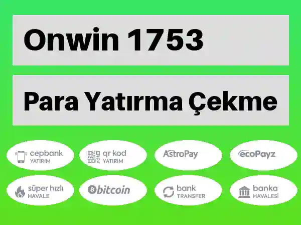 Onwin Mobil Para yatırma ve çekme 1753